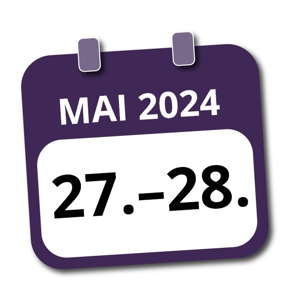 Kalenderikon med teksten 27.–28. mai 2024