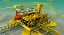 Prosessanlegg på havbunnen for separasjon av olje, gass og vann. Illustrasjon: FMC Technologies – Statoil ASA