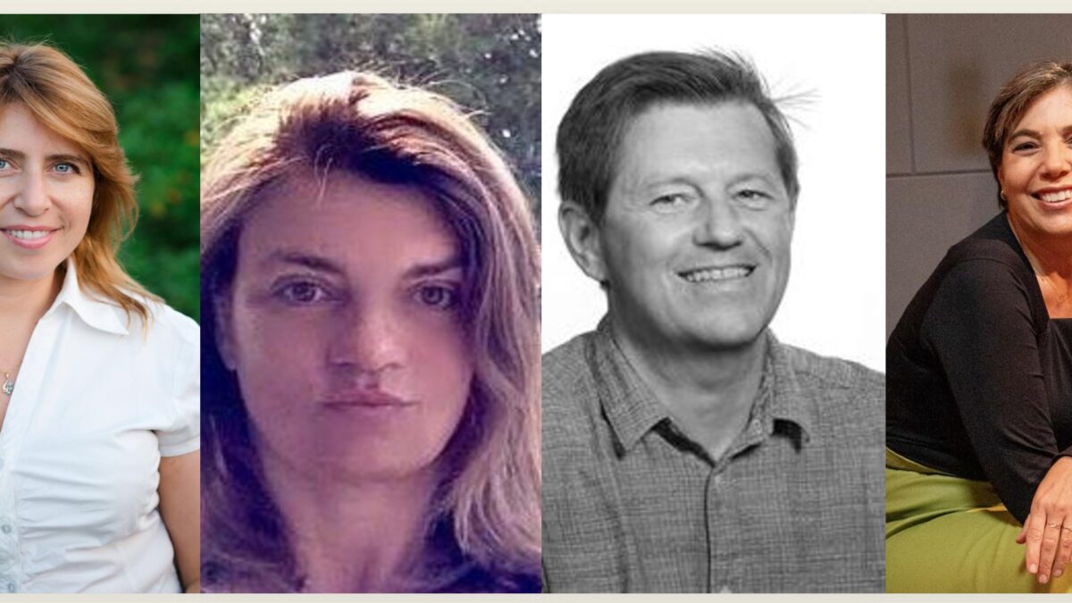 Portrait photos in a collage of Tatiana Aleksandrovna Iakovleva (UiS), Elin Merethe Oftedal (UiS), Arnt Fløysand (HVL) and Luciana Maines da Silva (co-chair, UNISINOS University)