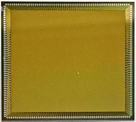 A CMUT die, containing 120x120 element - array. 