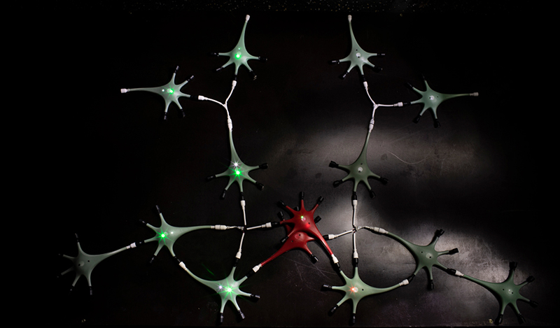 Modeller av nevroner. Foto