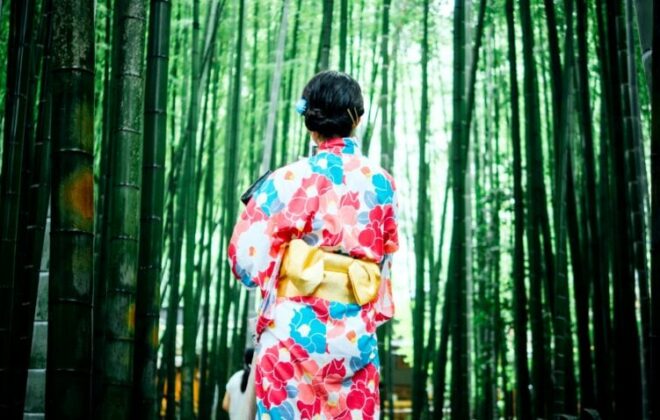 Photo of woman in traditional japanese clothing