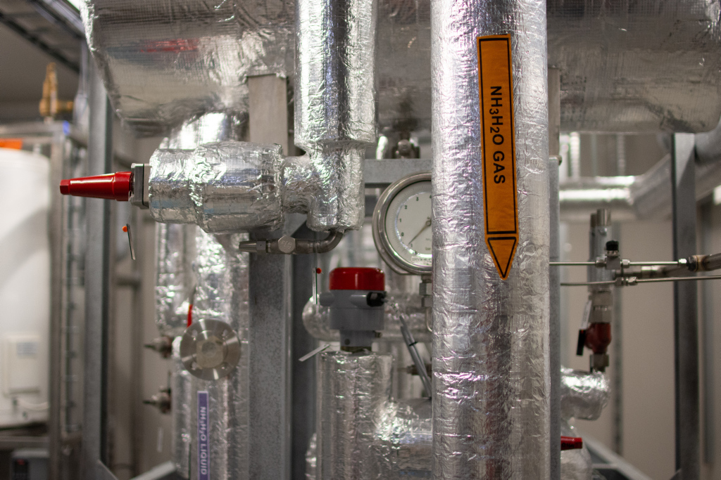 pipes in lab. photo