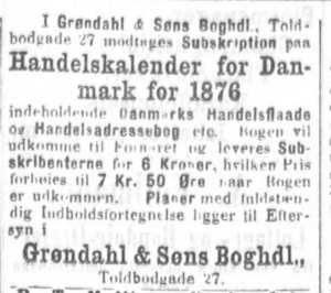 (Bildet er hentet fra Nasjonalbibliotekets arkiv, Aftenposten 18. desember 1875)