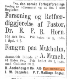(Bildet er hentet fra Nasjonalbibliotekets arkiv, Aftenposten 16. desember 1875)
