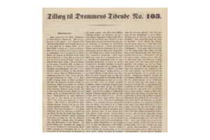Reklame og avisene på 1800-tallet