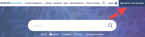 You have to register as a user to get access to MedLink Neurology in the future.