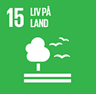 FNs bærekraftsmål 15 - liv på land. Illustrasjon logo