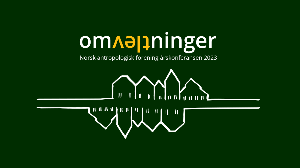 Bilde av logo og med illustrasjon av bryggerekka i Trondiem