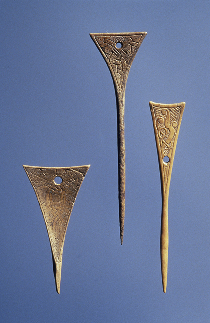 Nåler fra middelalderen. Foto: Per Fredriksen, NTNU Vitenskapsmuseet