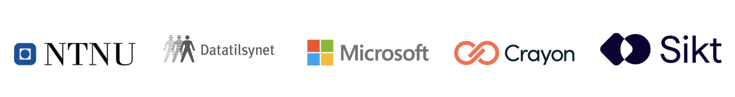 NTNU, Datatilsynet, Microsoft, Craton og Sikt sine logoer