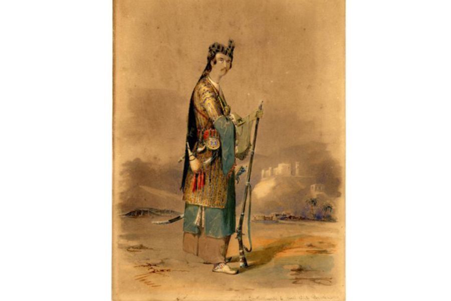 Austen Henry Layard i Bakhtiar-stammens drakt