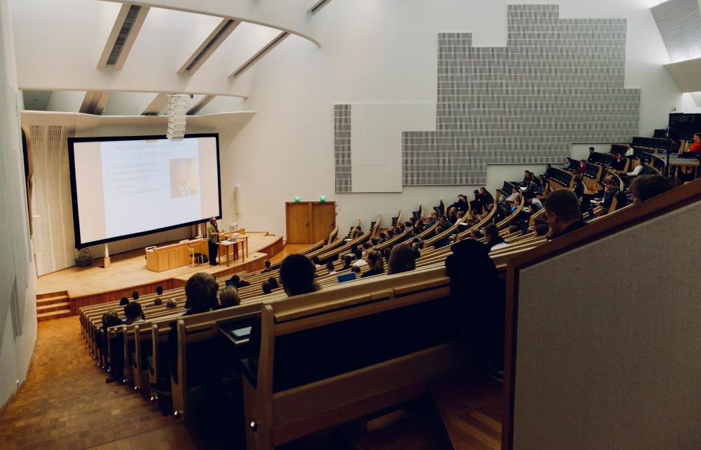 Auditorium at a university. Photo.