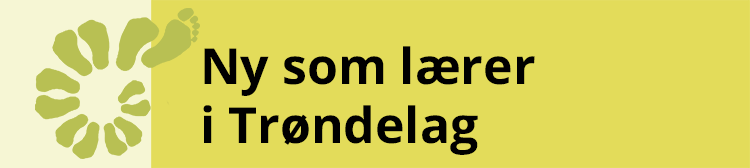 Logo Ny som lærer i Trøndelag. Illustrasjon