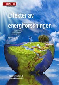 Forsiden av rapporten Effekter av energiforskningen