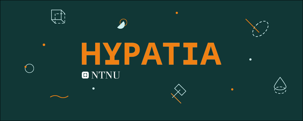 Hypatia bannerbilde. Illustrasjon.