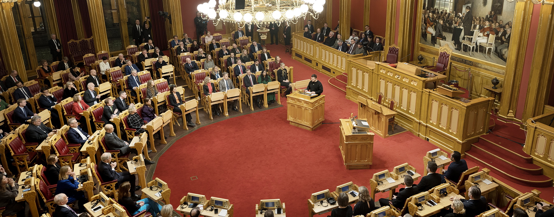 Stortingssalen. Foto: Stortinget