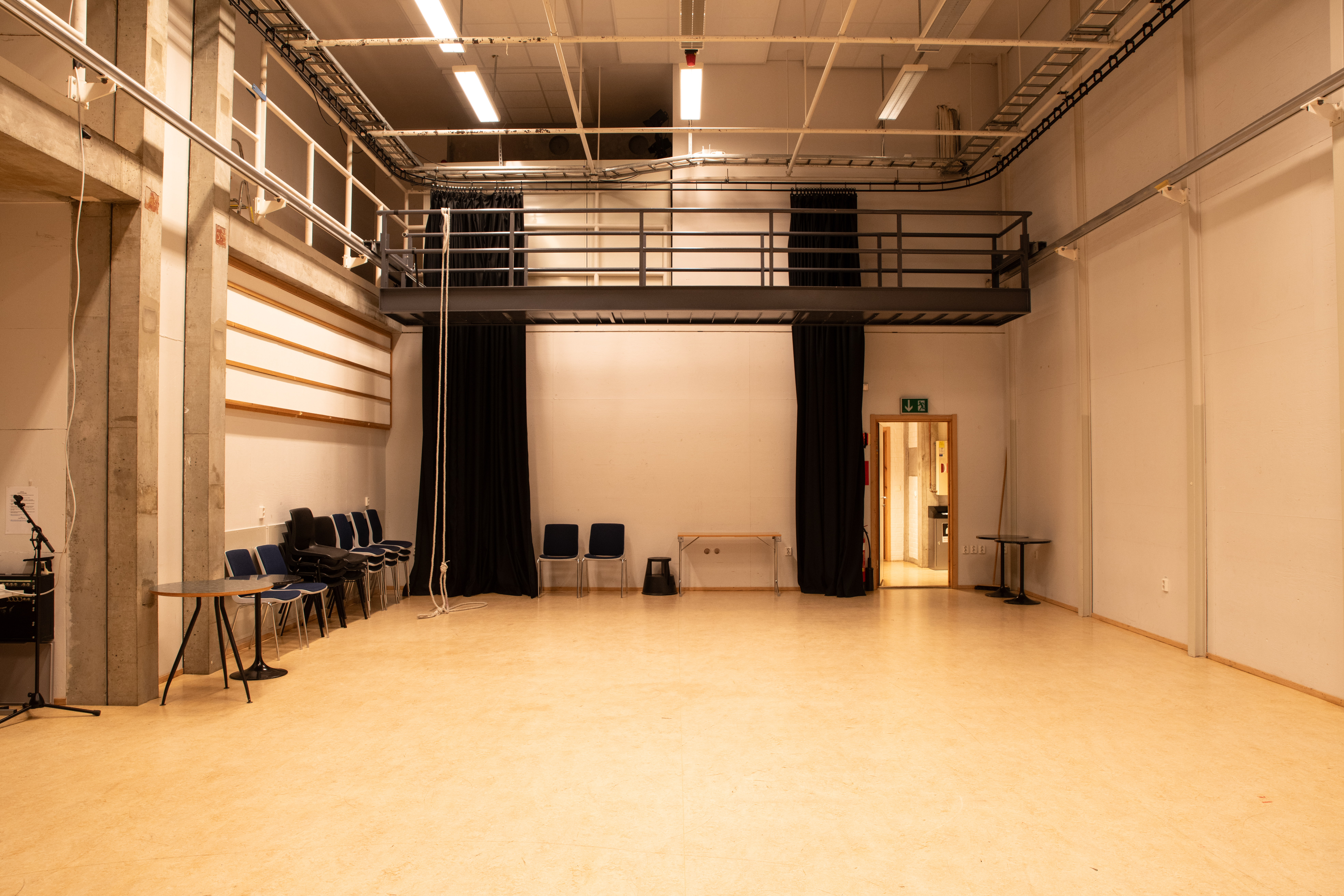 Drama og teaters produksjons- og undervisningslokale Studio. Foto.