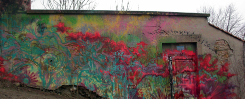 Graffiti wall painting