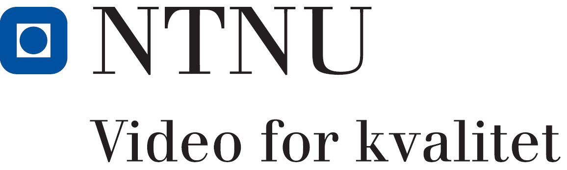 NTNU Video for kvalitet. Logo.