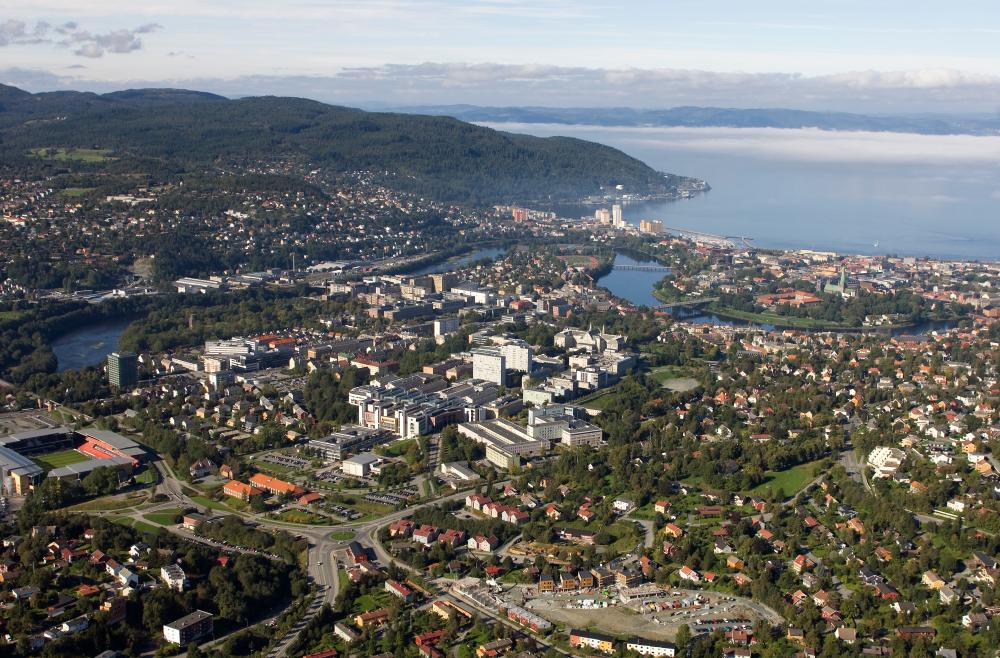Aerial view of Trondheim. Photo