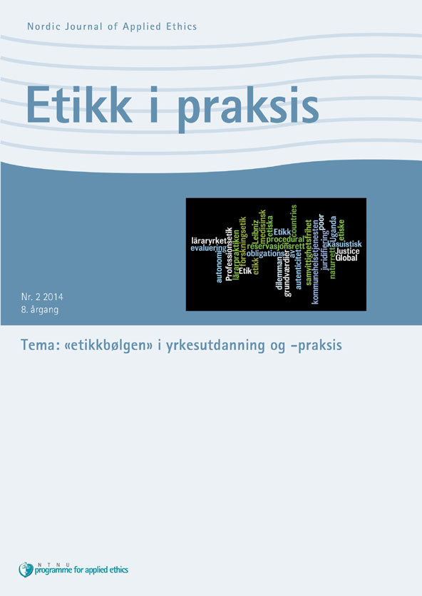 «etikkbølgen» i yrkesutdanning og -praksis